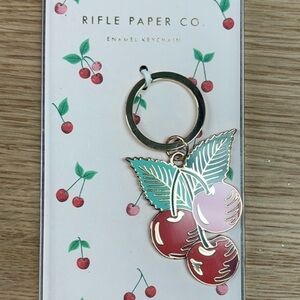 Rifle Paper Co. Cherry Enamel Keychain